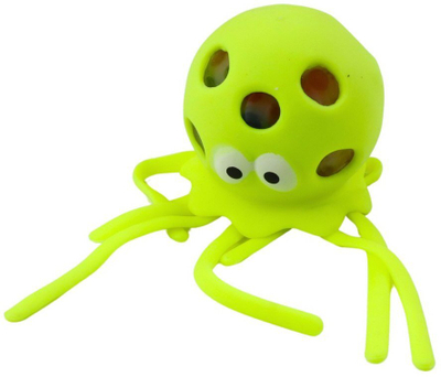 Lodër anti stres sensorike oktapod, squishy me rruaza xheli, shumëngjyrëshe