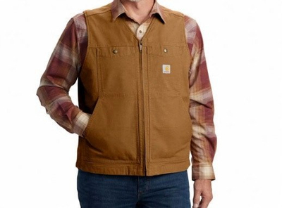 Jeletkë Carhartt Montana Relaxed Fit Duck për burra, madhësia S, ngjyrë kafe Carhartt Brown