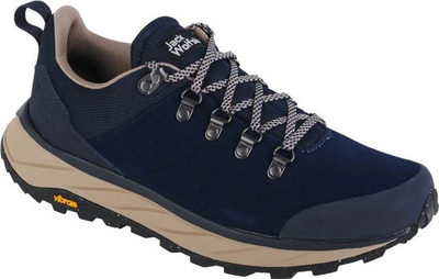 Këpucë trekking Jack Wolfskin Terraventure Urban Low M për burra, lëkurë zamos, nr 41, blu navy