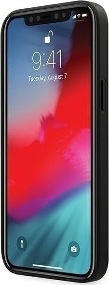 Mbrojtëse telefoni Ferrari FEOGOHCP12LBK, iPhone 12 Pro Max 6.7", hardcase lëkurë, e zezë