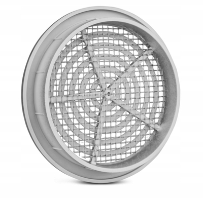 Grillë ventilimi Awenta T76SS MINI AWENT, rrumbullakët, 80mm, argjendtë