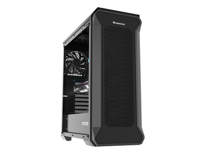 Kornizë PC Genesis Irid 505F, ATX Mid Tower, 5 ventilatorë 120mm, e zezë