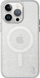 Kapak telefoni Uniq Coehl Lumino për iPhone 15 Pro 6.1", MagSafe, me shkëlqim, argjendtë