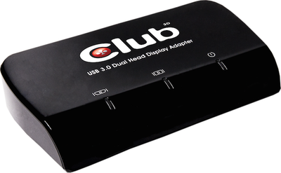 Adapter video Club 3D SenseVision CSV-2320HD, USB 3.0 në HDMI DVI, i zi