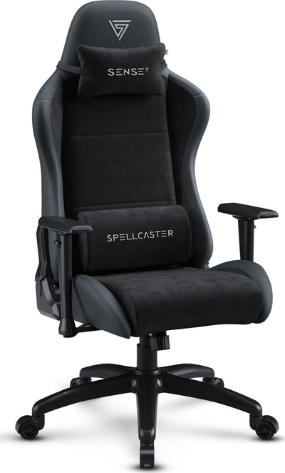 Karrige SENSE7 Spellcaster FUKU XL, material+lëkurë, e zezë