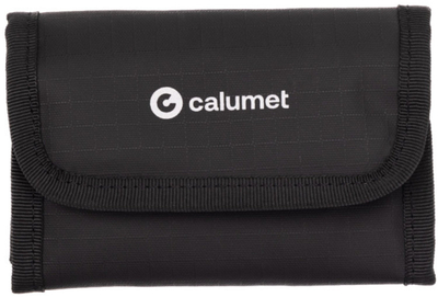 Паричник за мемориски картички Calumet PRIME Wallet, издржлив најлон, со карабинер, црн