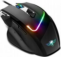 Maus gaming Spirit of Gamer PRO-M3 RGB, me kabllo, me mouse pad, i zi gri