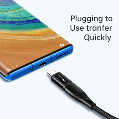 Adapter Mcdodo Lightning në USB C, 3A, 480Mbps, i zi