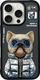 Mbulesë telefoni Nimmy Cool and Cute Dog 2.0 për iPhone 16 Pro 6.3", silikoni, e zezë