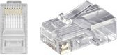 Prizë rrjeti Goobay RJ45 8P8C, për kabllo të rrumbullakët, transparente