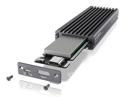 Kuti e jashtme SSD Icy Box IB-1817MC-C31, M.2 NVMe / SATA, USB-C 10Gb/s, e zezë