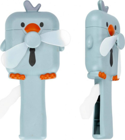 Ventilator lodër MEGA CREATIVE Little Fan Chicken 490284, 17 cm, me dorë, shumëngjyrësh