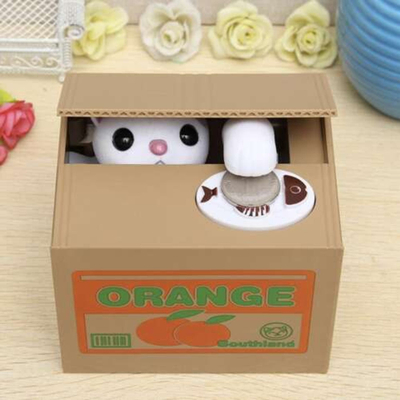 Arkë kursimi Battery Piggy Bank Kitten 22468, interaktive, me zë, shumëngjyrëshe