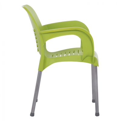 Karrige polipropileni e ricikluar Karek 59.5×59×81 cm (HM5592.17), gjelbër