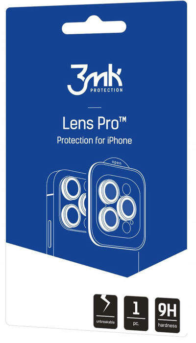 Folie mbrojtëse për lente 3MK Camera Lens Protection Pro për iPhone 17 Air, transparente