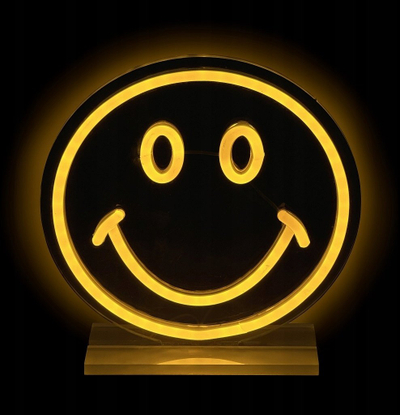 Llampë dekorative Eko-Light 2Kids Toys Smiley, LED neon, dritë e verdhë