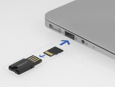 Lexues kartelash Delock 91603, microSD UHS II, USB 2.0, i zi