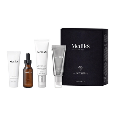 Set Medik8 The CSA Kit Retinal Xhel pastrues 40 ml + Serum 30 ml + Krem mbrojtës 50 ml + Serum nate 30 ml