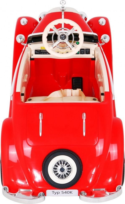 Makina elektrike për fëmijë Mercedes Benz Retro 540A, 4 motorë, deri 100 kg, e kuqe