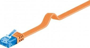 Kabllo rrjeti Wentronic goobay 96321, RJ45 mashkull‑mashkull, Cat6a UTP, 2m, portokalli