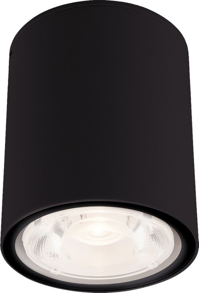 Lampë muri Hamburg me 1 dritë, cilindrike, 11 cm, e zezë