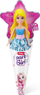 Kukull ZURU Sparkle Girlz Mini Pop, në paketim si kornet akulloreje, me flokë dhe fustan shumëngjyrësh