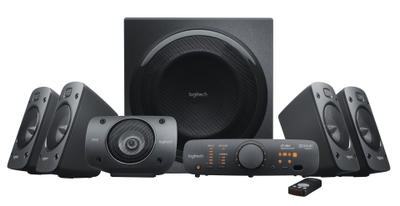 Altoparlantë Logitech Z906, sistem 5.1, 500W, të zinj