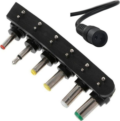 Karikues universal AC DC, 3V 12V, 6 konektorë, i zi