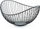 Enë dekoruese Affek Design CEDRIC, 30 x 28 x 14 cm, e zezë