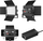 Dritë LED Newell Vividha Max RGB, panel profesional me barn doors, e zezë