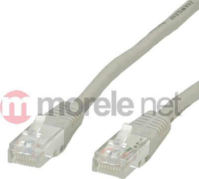 Kabllo rrjeti Value 21.99.0901, CAT 6 U/UTP, RJ45, 1m, gri