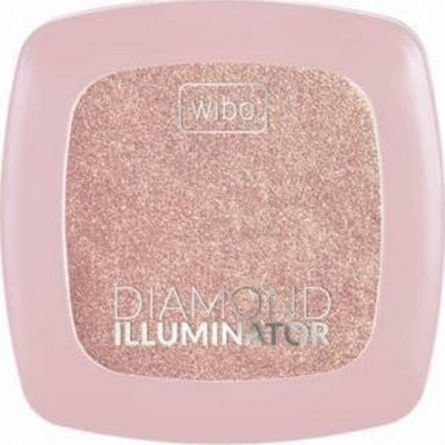 Iluminues fytyre Wibo Diamond Illuminator nr. 3, efekt shkëlqim, pudër kompakte, bezhë e artë