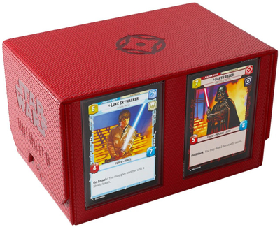 Kuti letra Gamegenic Star Wars Unlimited Double Deck Pod, për 2 kuverta, me magnet, e kuqe