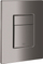 Buton shkarkimi WC Grohe Skate Cosmopolitan 38732, dual flush, montim vertikal ose horizontal, Hard Graphite