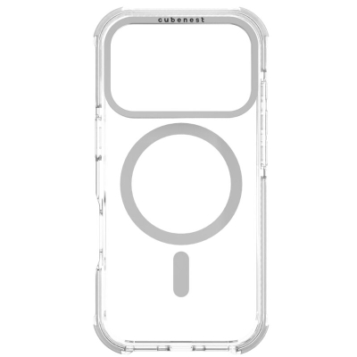 Mbulesë telefoni Cubenest MagPro Strong Guard për iPhone 17 Pro, MagSafe, e bardhë