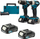 Set veglash elektrike Makita DDF487 DTD157, 18V Li-Ion LXT, 2x2.0Ah, blu