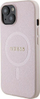 Këllëf telefoni Guess GUHMP15MPSAHMCP, iPhone 15 Plus 14 Plus 6.7", Saffiano, MagSafe, rozë