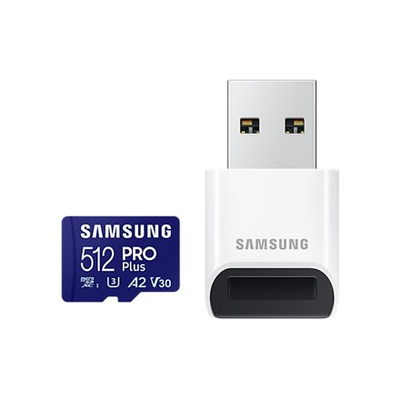 Мемориска картичка Samsung PRO Plus MicroSDXC, 512GB, U3 A2 V30