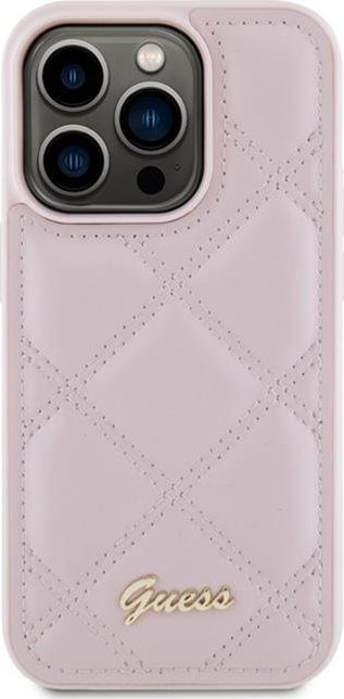 Kapak telefoni Guess GUHCP15LPSQSQSP për iPhone 15 Pro 6.1", hardcase, rozë