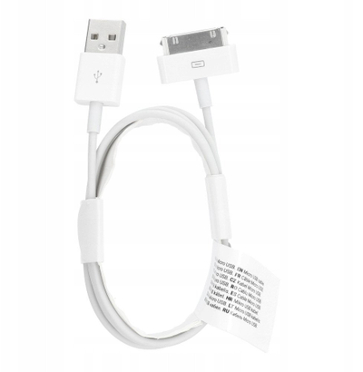 Kabllo USB A në 30 pin C606, 1 m, 1A, e bardhë