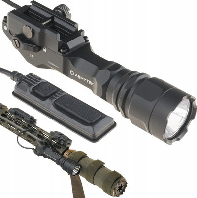 Elektrik taktik për armë Armytek Parma C2IR Pro, 1250lm, IR, Picatinny, i zi