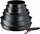 Set enësh Tefal Ingenio Black Stone L3998702, 7 pjesë, veshje jo-ngjitëse, i zi