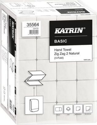Хартиени крпи Katrin ZZ Basic 35564, 2 слоја, 200 парчиња, бели