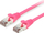 Кабел мрежен LevelOne Equip 615581, Cat.6 S/FTP, 0.15m, розова
