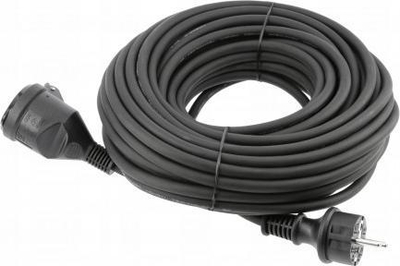 Parazgjatësi Hoegert Construction Garden, 20m, 3x1.5 mm², i zi