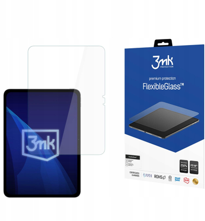 Mburojë ekrani 3mk FlexibleGlass për Apple iPad Pro 11 M5, xham hibrid i pathyeshëm, 0.3mm, transparente
