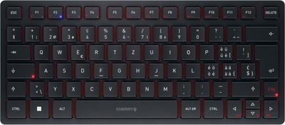 Tastierë CHERRY KW 9200 MINI, wireless 2.4 GHz dhe Bluetooth, layout QWERTZ zviceran, e zezë