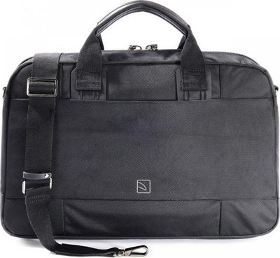Çantë biznesi Tucano Centro 15 për laptop 15.6", me rrip shpatulle, ngjyrë e zezë