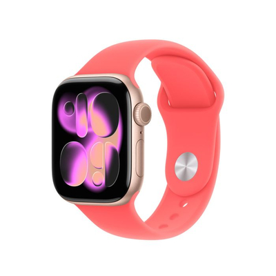 Apple Watch 42mm Sport Band, Bright Guava - S/M (SEASONAL)