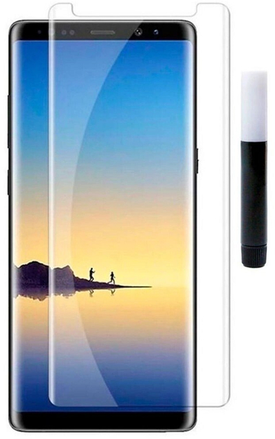Xhami mbrojtës Evelatus Samsung Galaxy Note 8 Clear Glass UV + Glue, i tejdukshëm